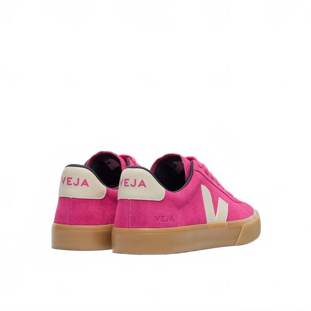 NEW VEJA women's campo sneaker shoe in pink/suede - Picture 3 of 3